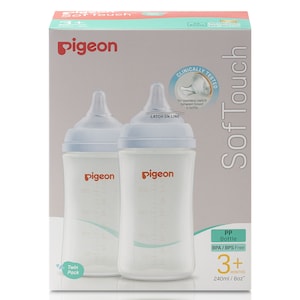 Pigeon SofTouch III PP Baby Bottle 2 x 240ml