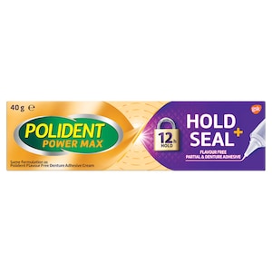 Polident Power MAX Hold+Seal Denture Adhesive Cream 40g