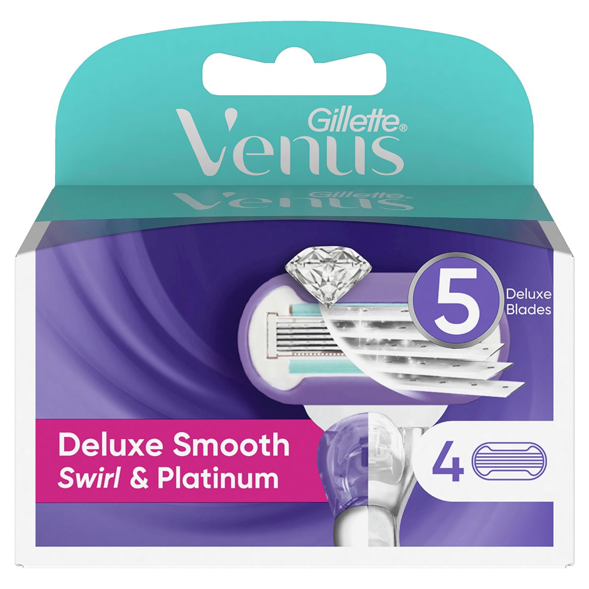 Gillette Venus Swirl Replacement Cartridges 4 Pack