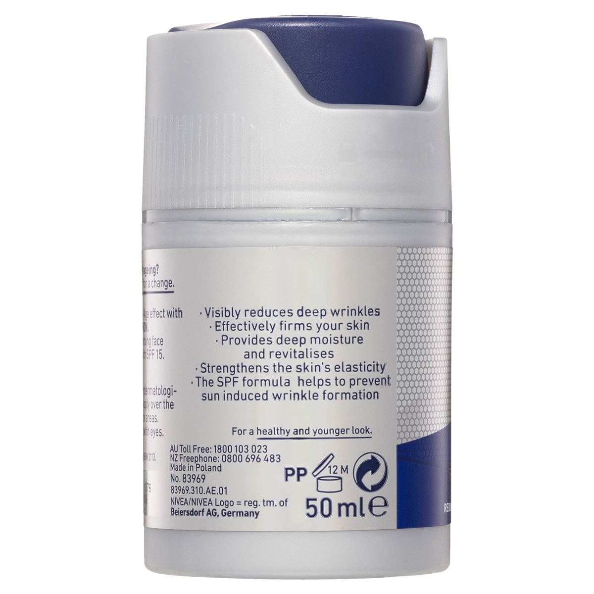 Nivea for Men Anti-Age Hyaluron Face Moisturising Cream SPF15 50ml