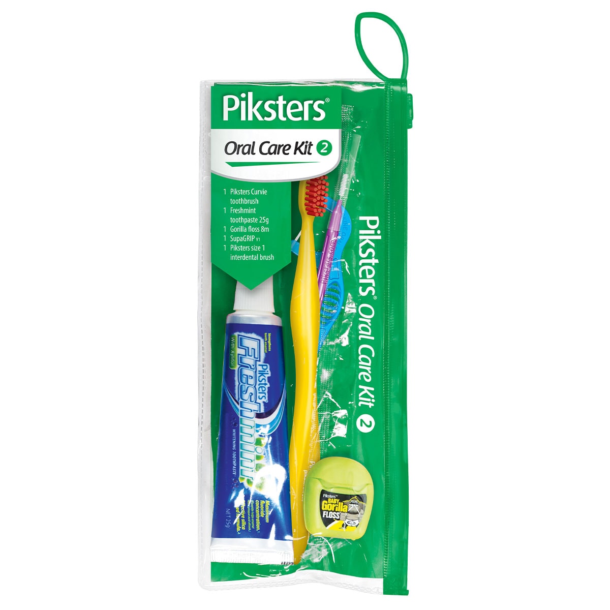 Piksters Adult Travel Oral Care Kit