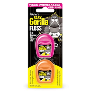Piksters Gorilla Floss Baby Fluoro 8m x 2 Pack Assorted Colours