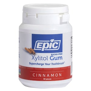 EPIC Xylitol Chewing Gum Cinnamon 50 Pack