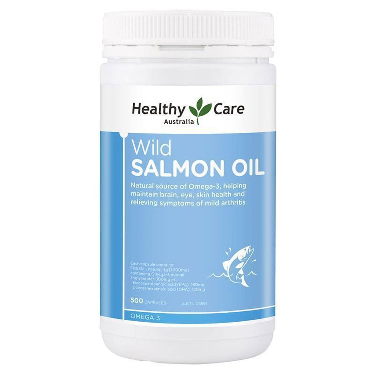Healthy Care Salmon Oil 1000mg 500 Capsules Australia