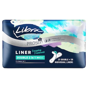 Libra Double 2 in 1 Liner 25 Pack