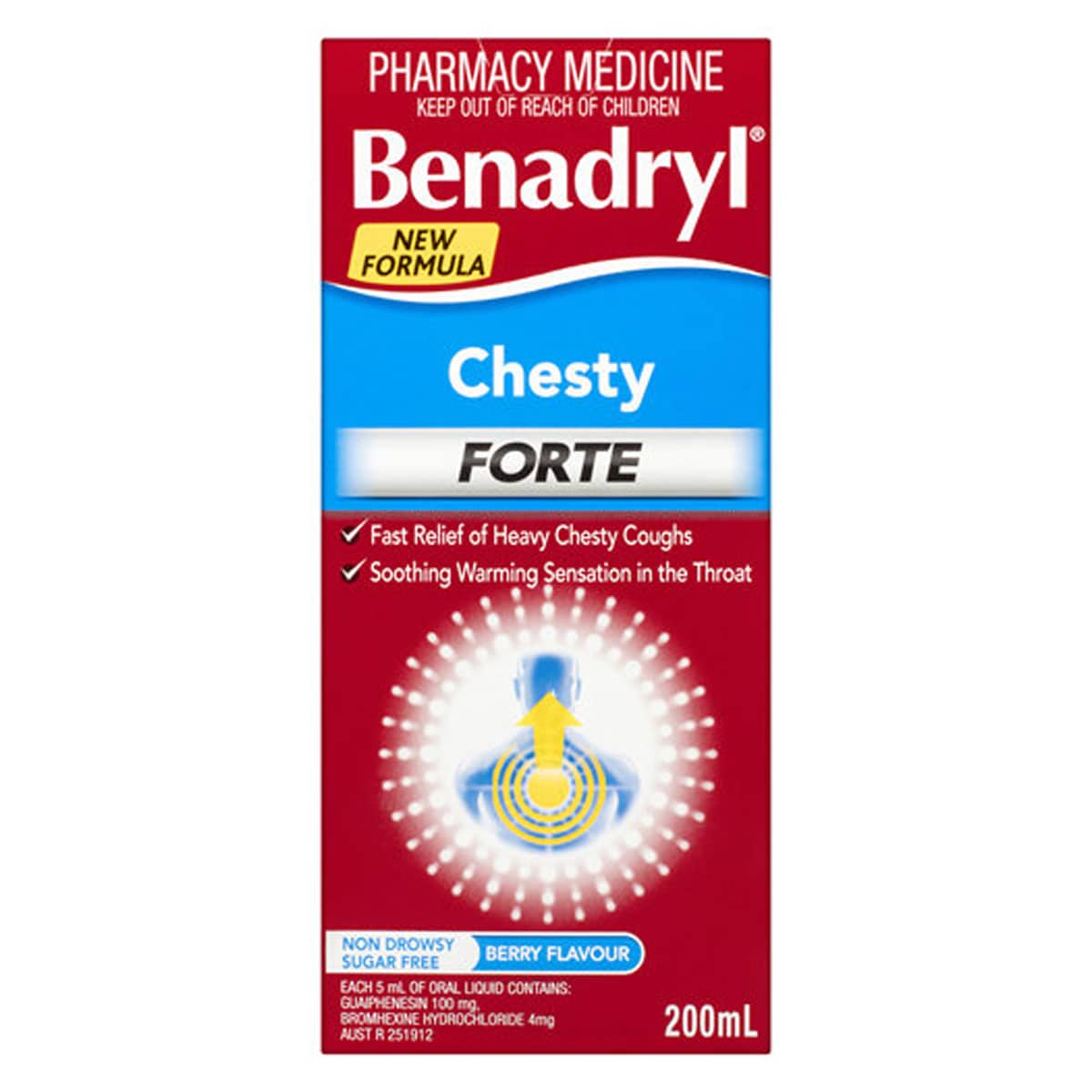 Benadryl Chesty Forte Cough Liquid 200ml