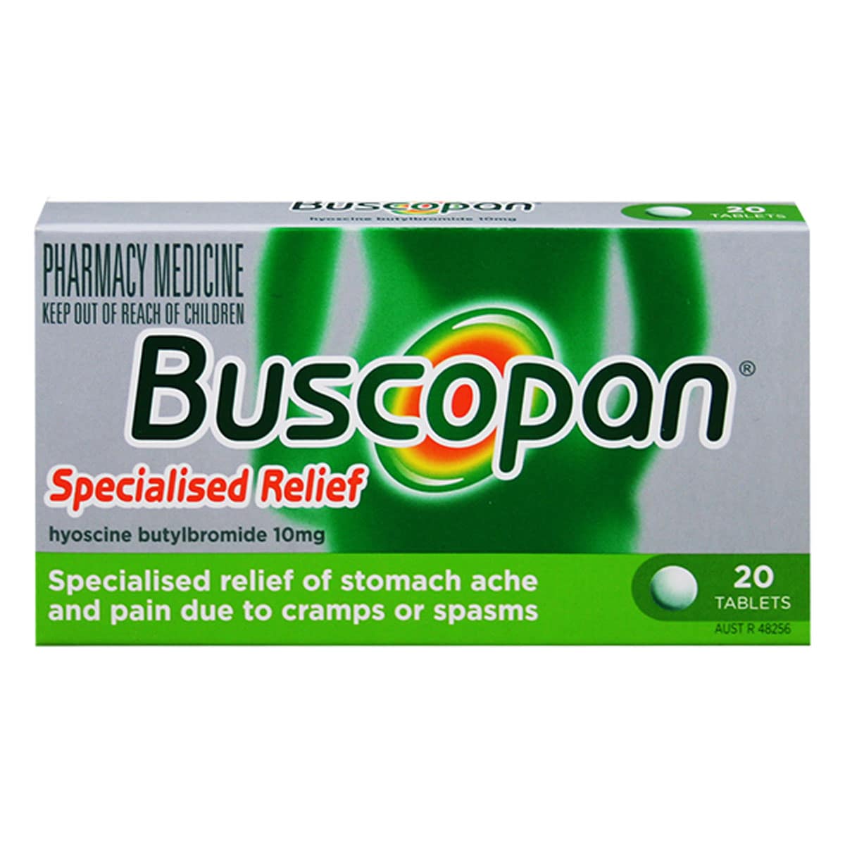 Buscopan Stomach Pain Relief 20 Tablets