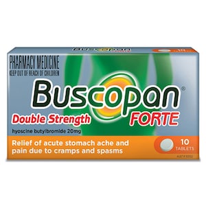 Buscopan Forte Stomach Pain Relief 10 Tablets