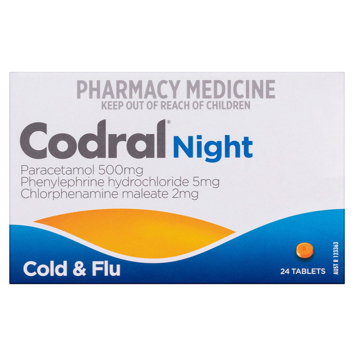 Codral Night Cold And Flu 24 Tablets 4786