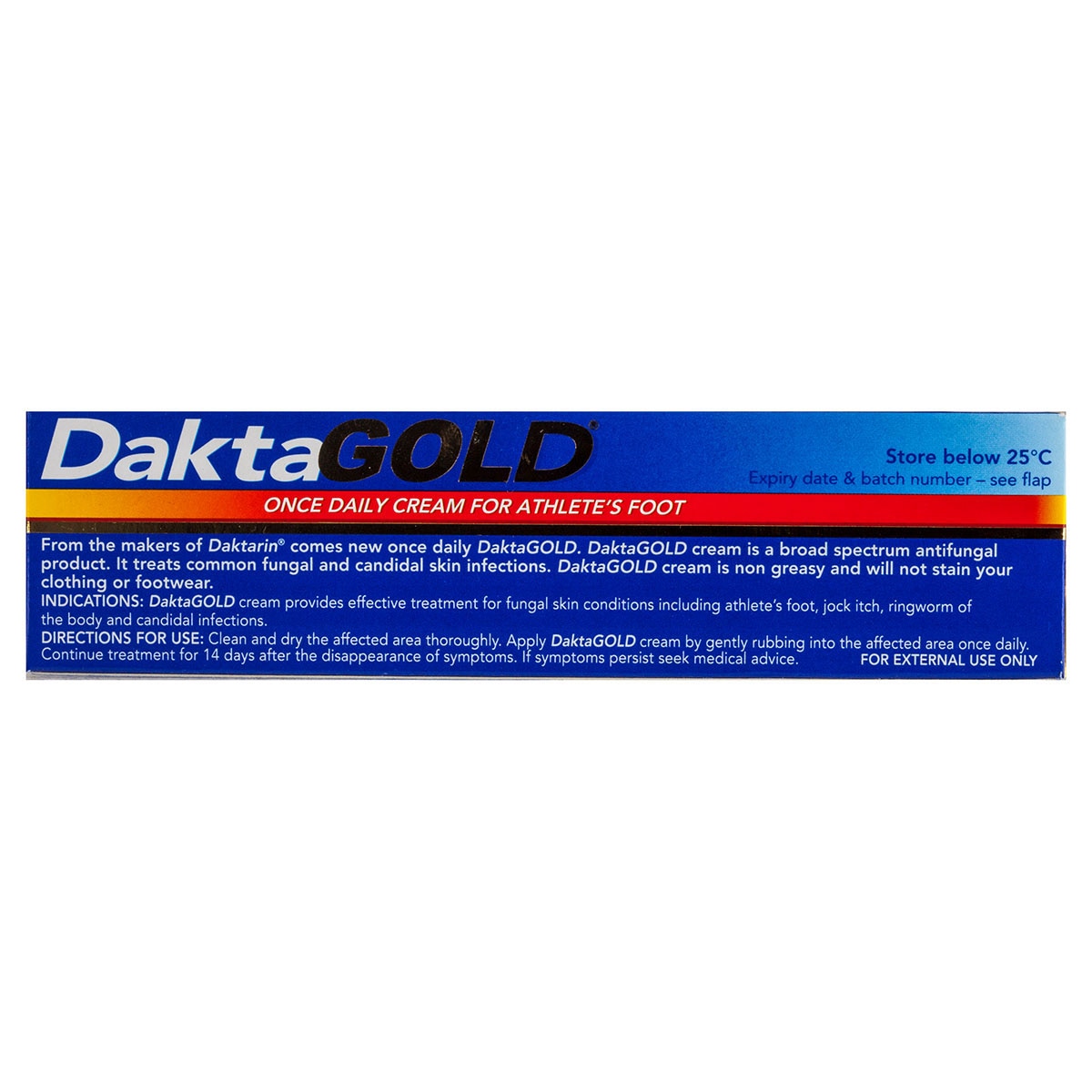 Daktagold Once Daily Cream for Athletes Foot 30g