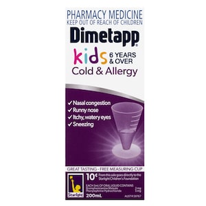 Dimetapp Kids 6+ Years Cold & Allergy 200ml