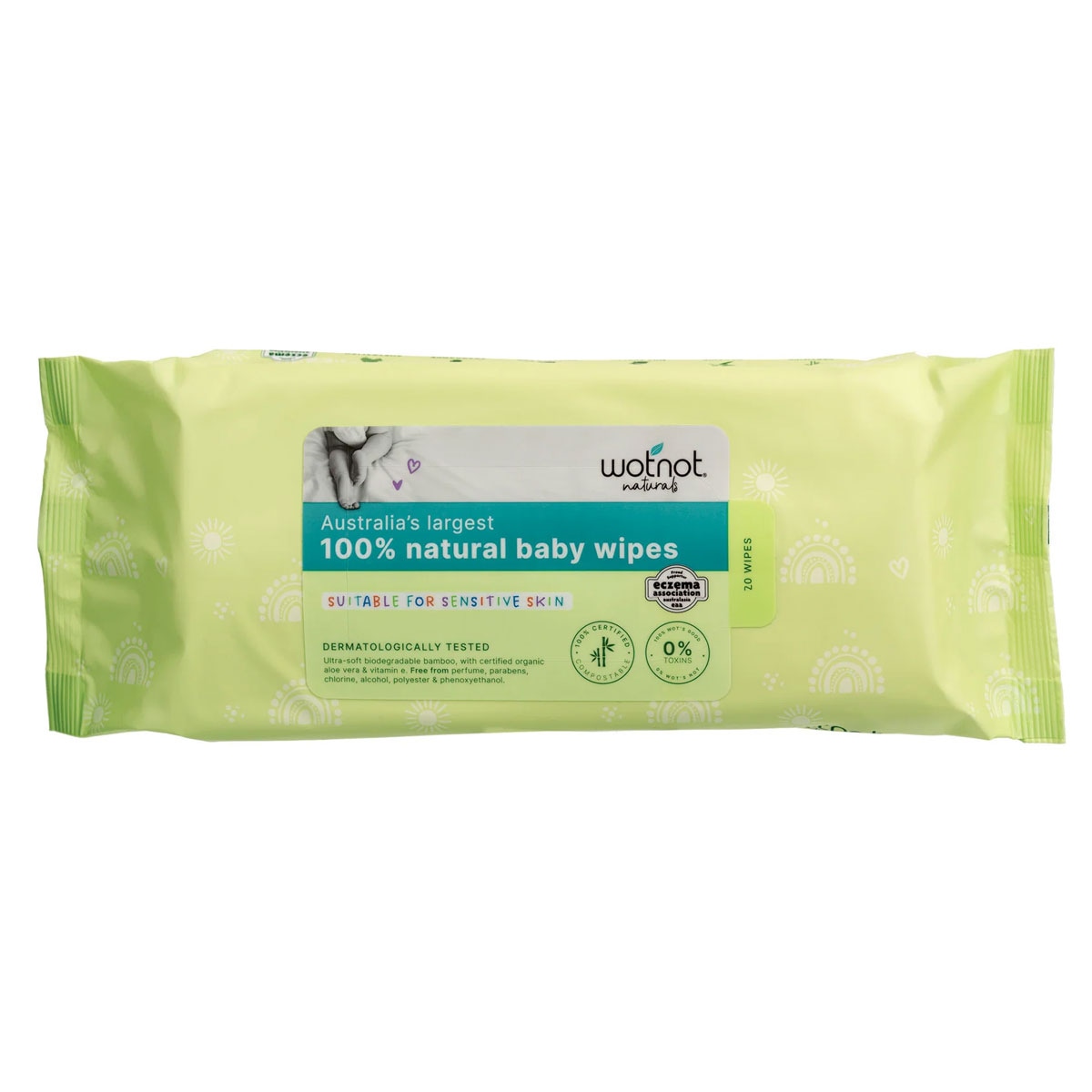 Wotnot Biodegradable Baby Wipes 20 Pack