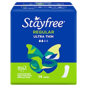 Stayfree Ultra Thin Regular No Wings 14 Pack