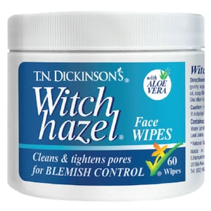 TN Dickinsons Witch Hazel 60 Face Wipes