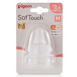 Pigeon SofTouch III Teat (M) 2 Pack