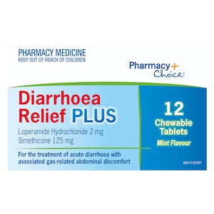 Pharmacy Choice Diarrhoea Relief Plus 12 Tablets