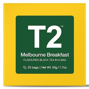 T2 Melbourne Breakfast Teabags 25 Pack