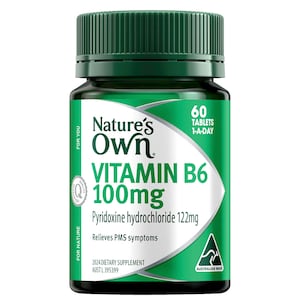 Natures Own Vitamin B6 100mg 60 Tablets