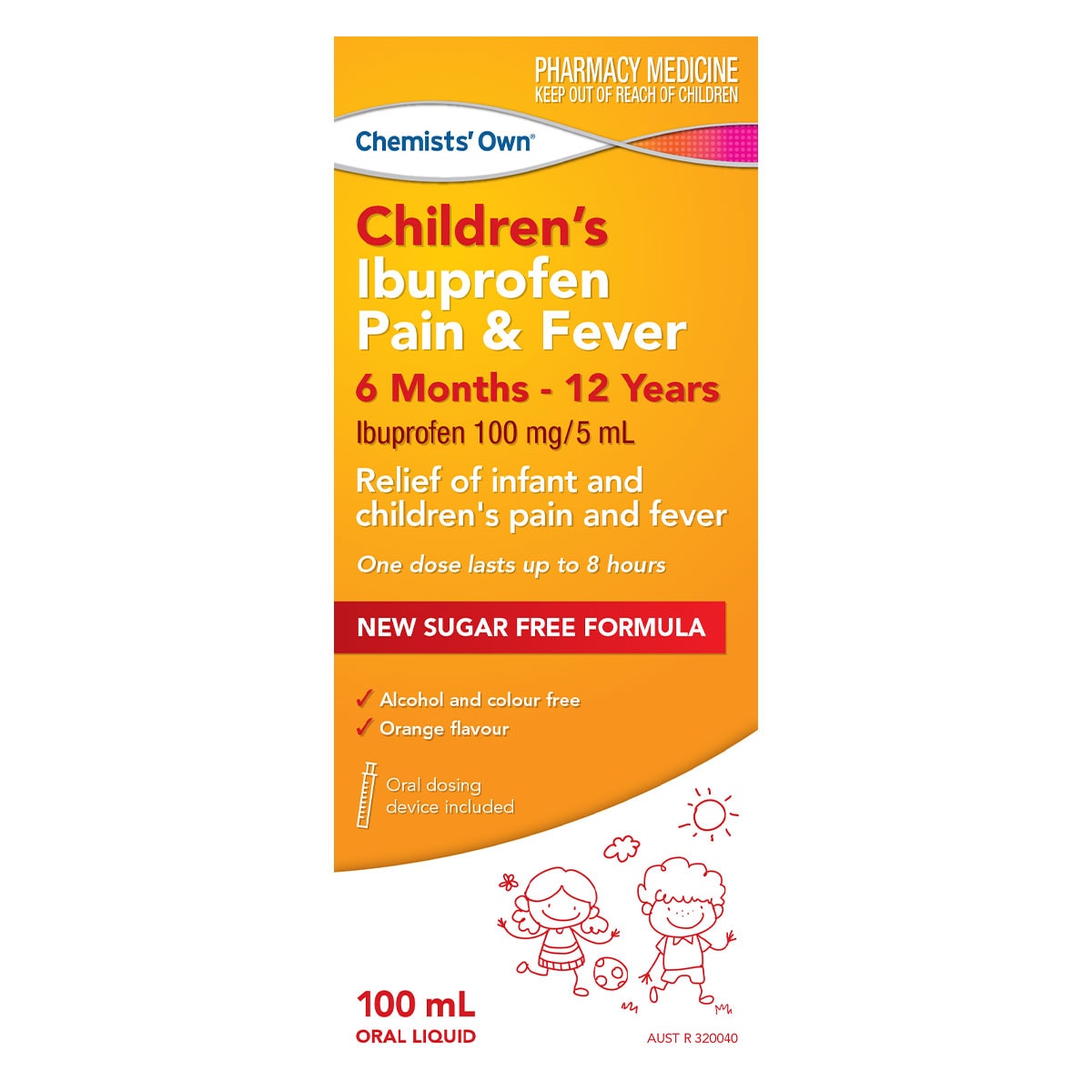 Chemists Own Children's Ibuprofen Pain & Fever 6 Months - 12 Years 100ml