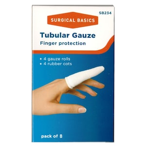 Surgical Basics Tubular Gauze Finger Protection Pack of 4