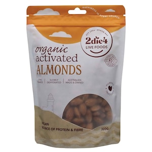 2Die4 Live Foods Organic Activated Vegan Almonds 300g