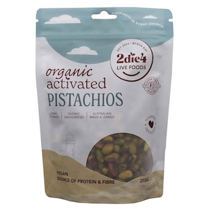 2die4 Organic Activated Vegan Pistachios 250g