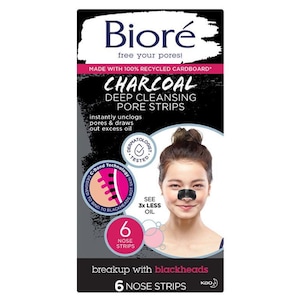 Biore Deep Cleansing Charcoal Pore Strips 6 Pack