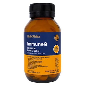 Hab Shifa Immune Q Organic Black Seed 120 Chewable Tablets