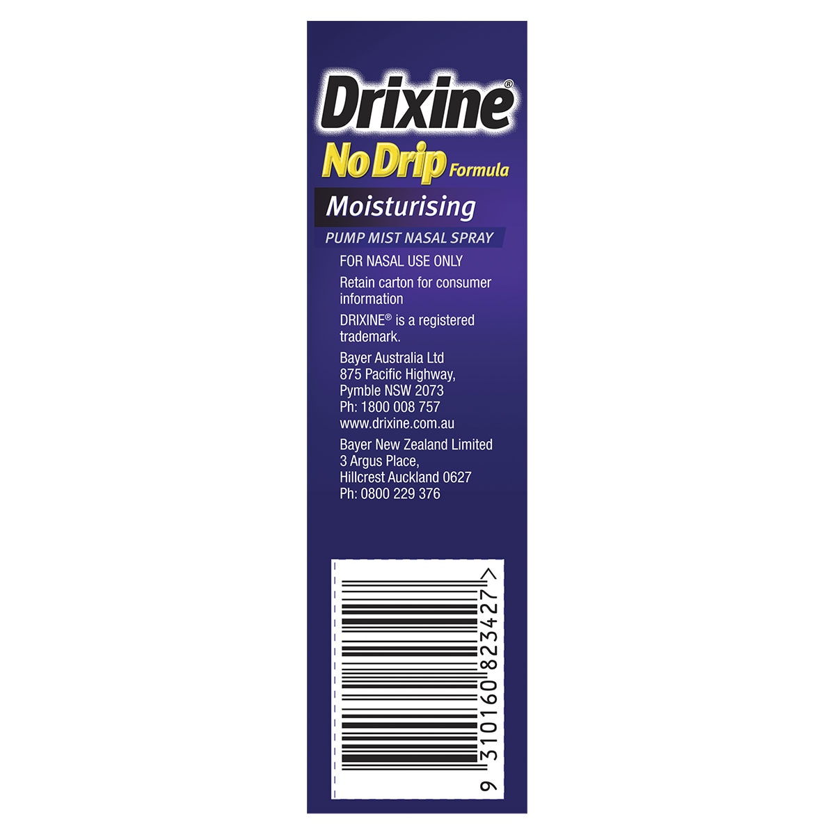 Drixine No Drip Nasal Spray Moisturising 12 Hour Relief 15ml