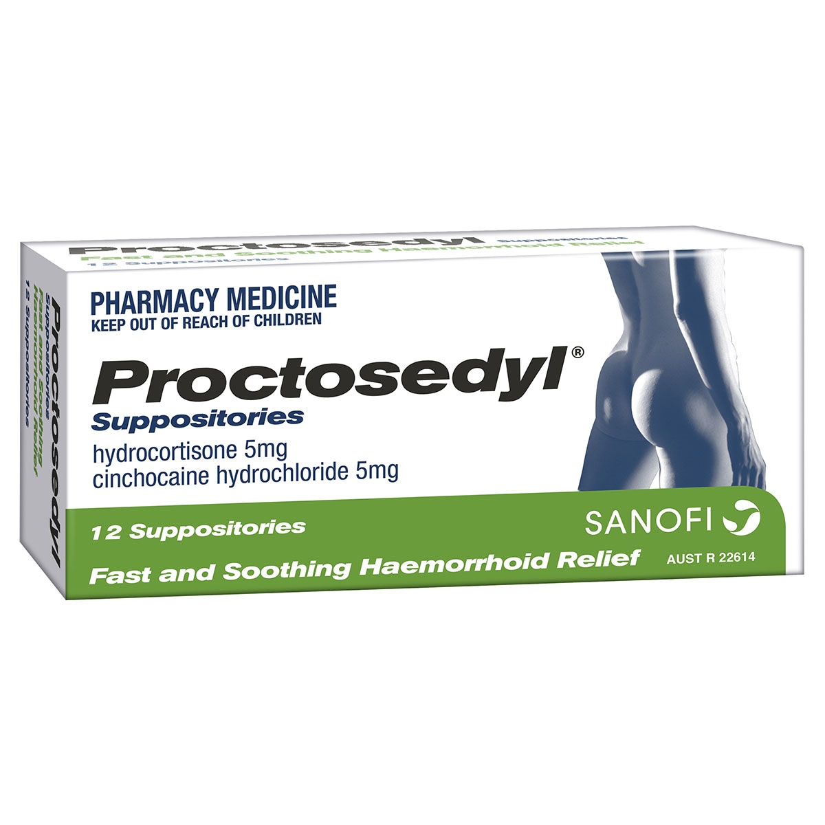 Proctosedyl Haemorrhoids Relief Suppositories 12 Pack
