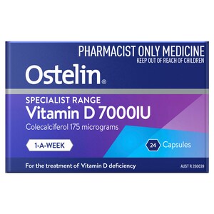 Ostelin One-a-Week Vitamin D3 (7000IU) 24 Capsules