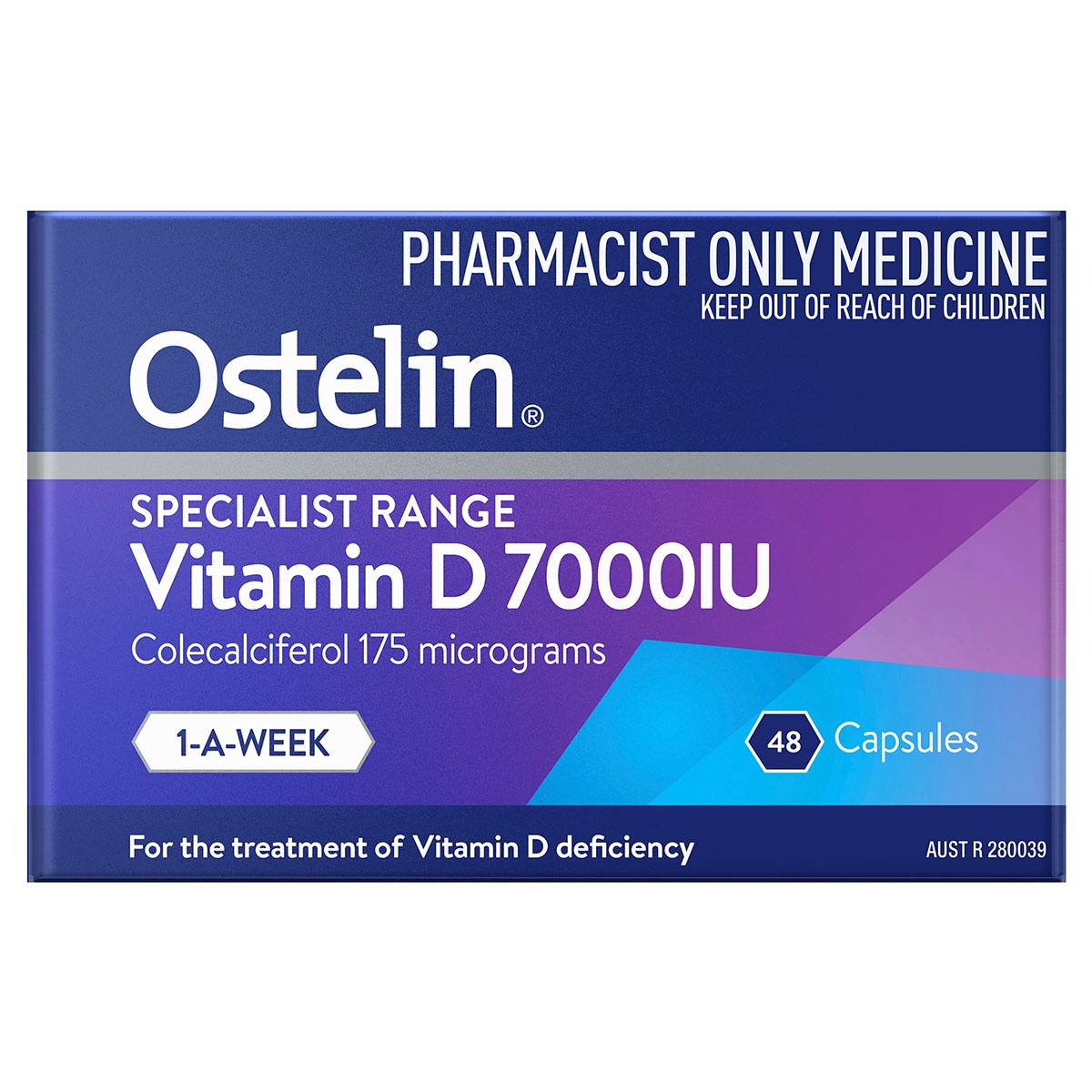 Ostelin One-a-Week Vitamin D3 (7000IU) 48 Capsules
