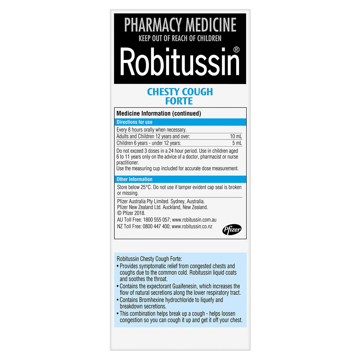 Robitussin Chesty Cough Forte Liquid 200ml