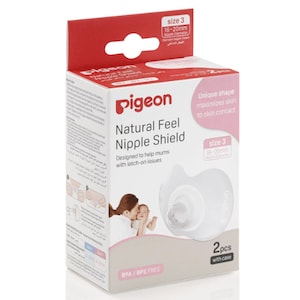 Pigeon Natural Feel Nipple Shield Size 3 2 Pack