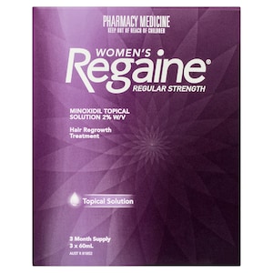 Regaine Womens Regular Strength Hair Loss Treatment 60ml x 3 Pack