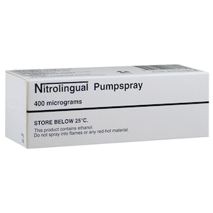 Nitrolingual Glyceryl Trinitrate (400mcg) Pump Spray 200 Doses