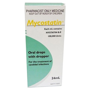 Mycostatin Nystatin (100000U/ml) Oral Drops 24ml