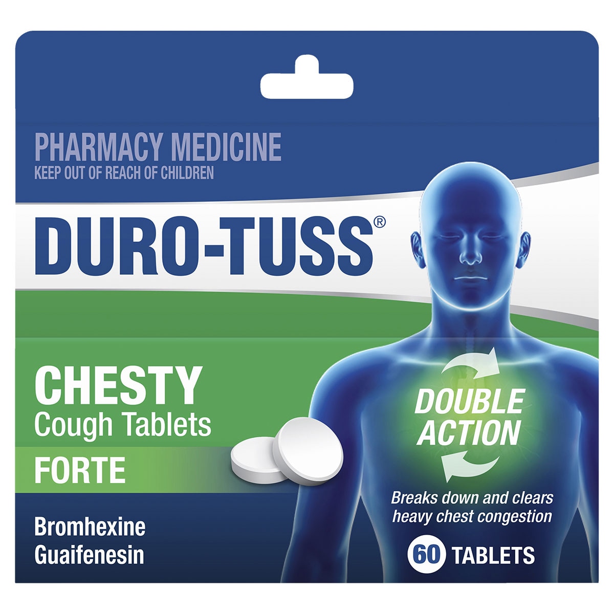 Durotuss Chesty Cough Forte 60 Tablets