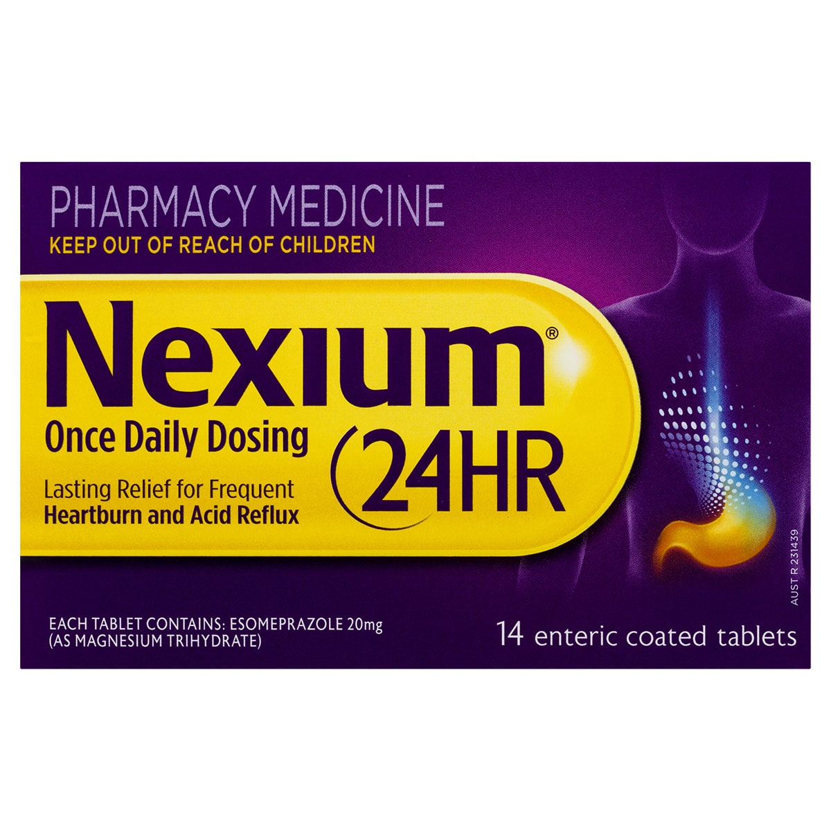 Nexium 24 Hour Heartburn & Acid Reflux Relief 14 Enteric Coated Tablets
