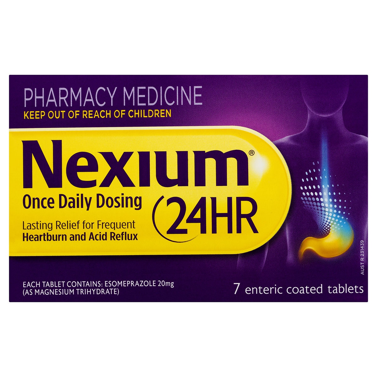 Nexium 24 Hour Heartburn & Acid Reflux Relief 7 Enteric Coated Tablets