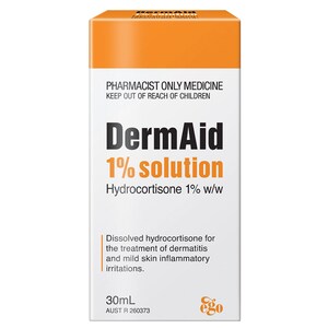 Ego DermAid Hydrocortisone (1%) Solution 30ml