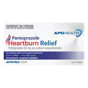APOHEALTH Pantoprazole (20mg) Heartburn Relief 14 Tablets