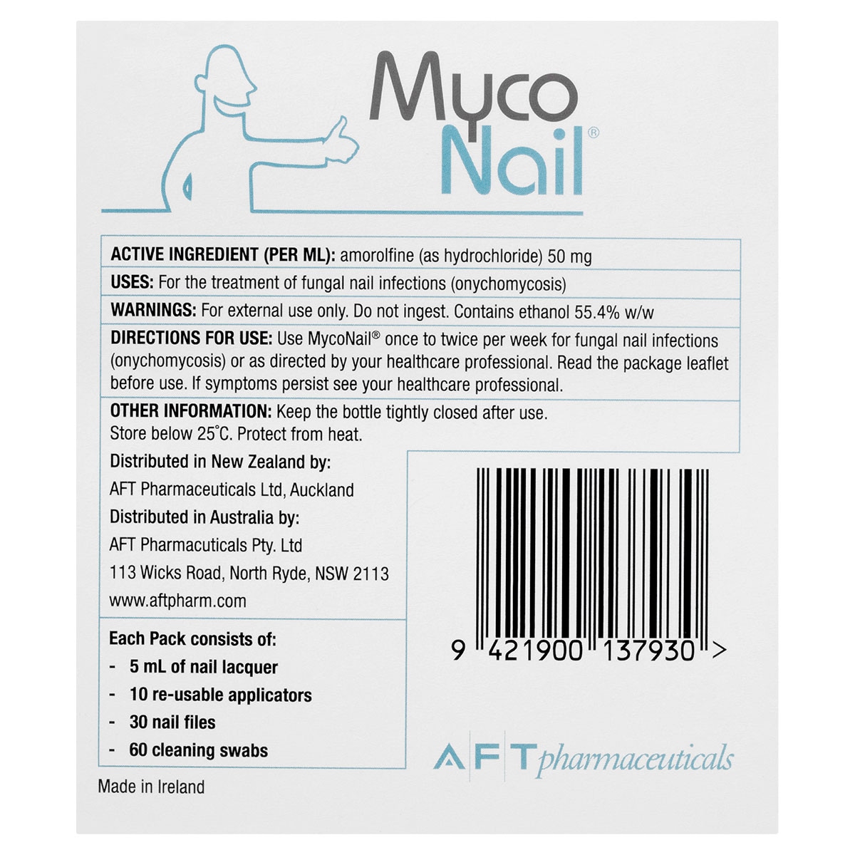 MycoNail Anti-fungal Nail Lacquer Kit 5ml