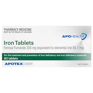 APOHEALTH Iron Tabs 60 Tablets
