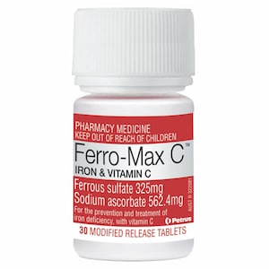 Ferro-Max C Iron & Vitamin C 30 Tablets