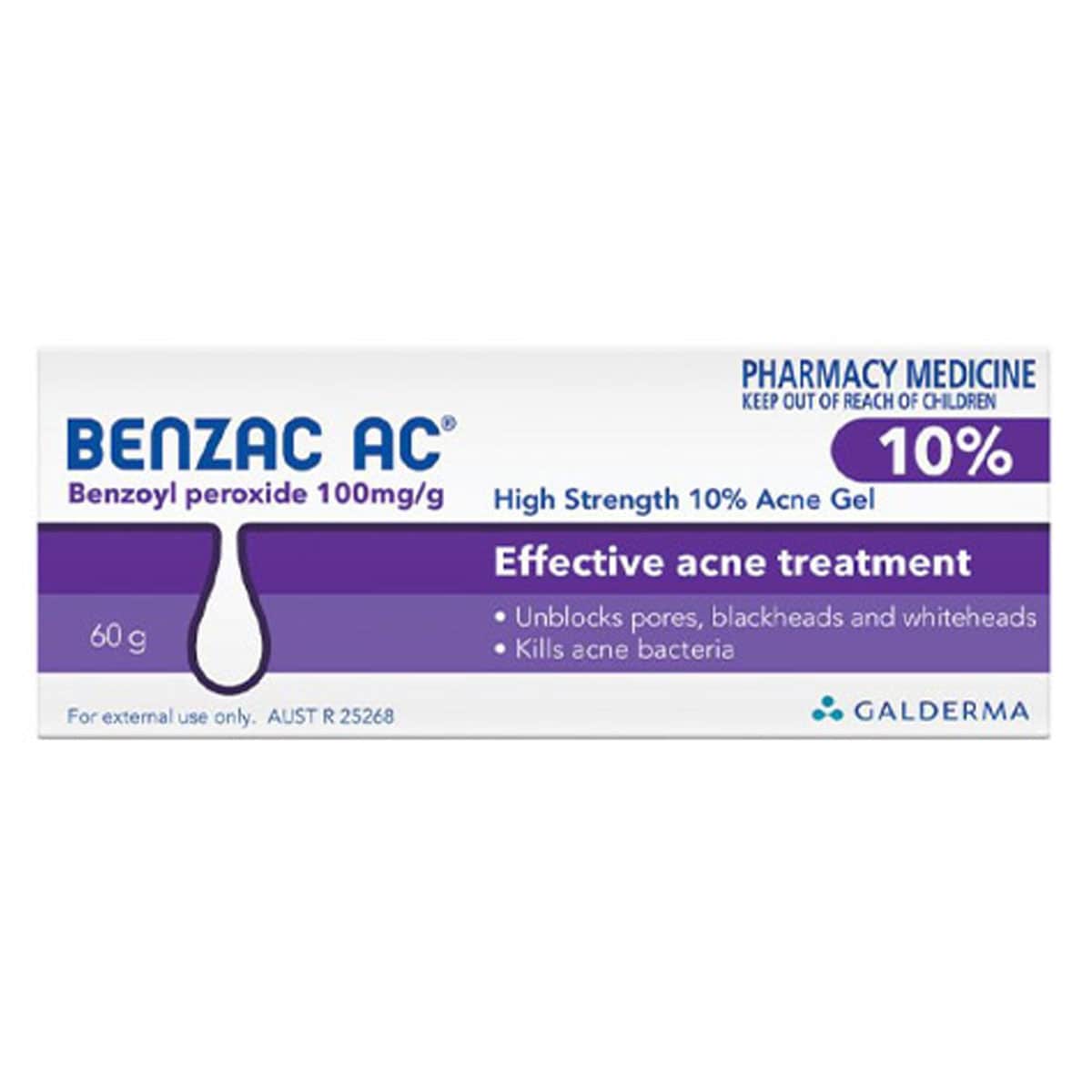 Benzac AC High Strength 10.0% Acne Gel 60g
