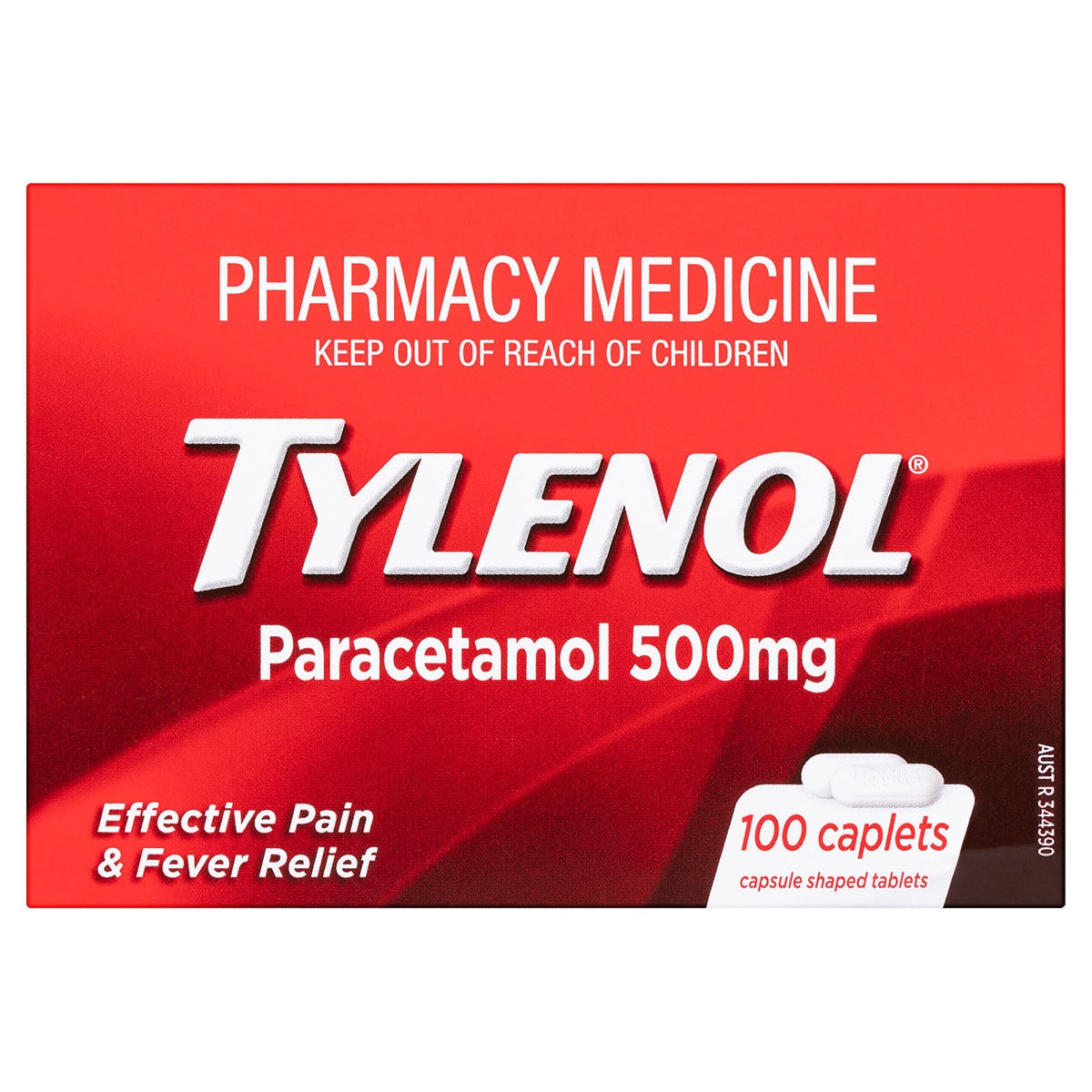 Tylenol Pain & Fever Relief 100 Caplets
