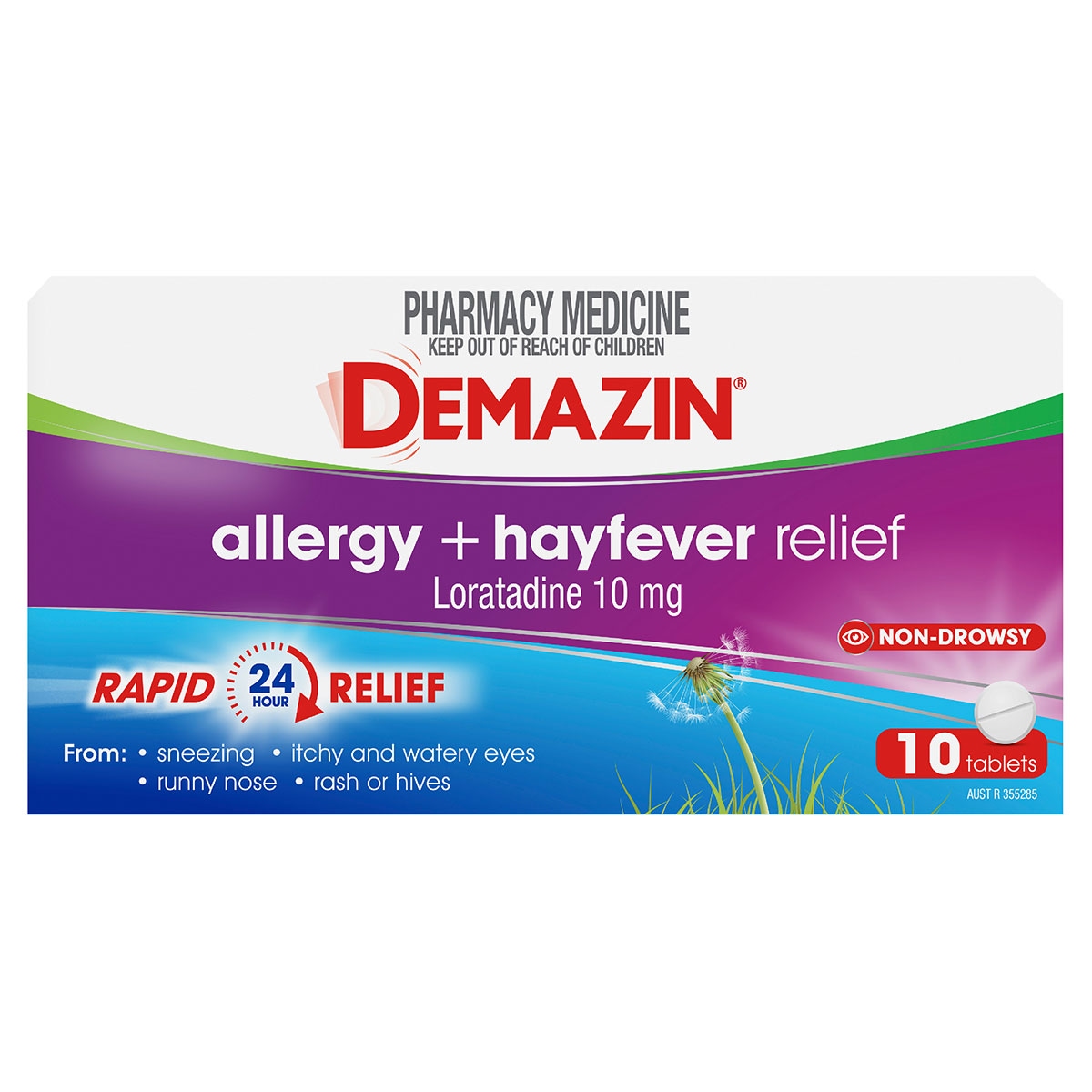 Demazin Allergy + Hayfever Rapid Relief 10 Tablets