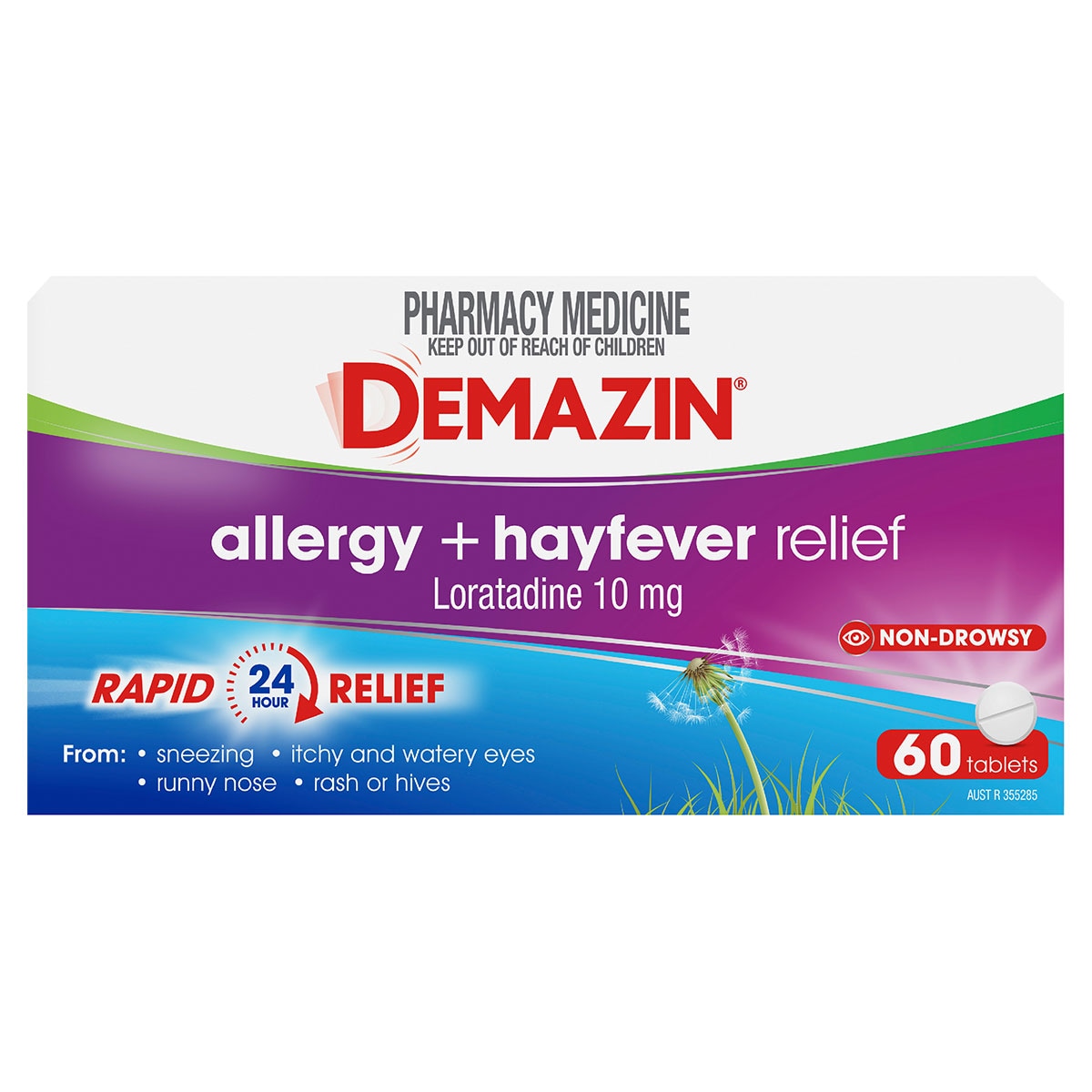 Demazin Allergy + Hayfever Rapid Relief 60 Tablets