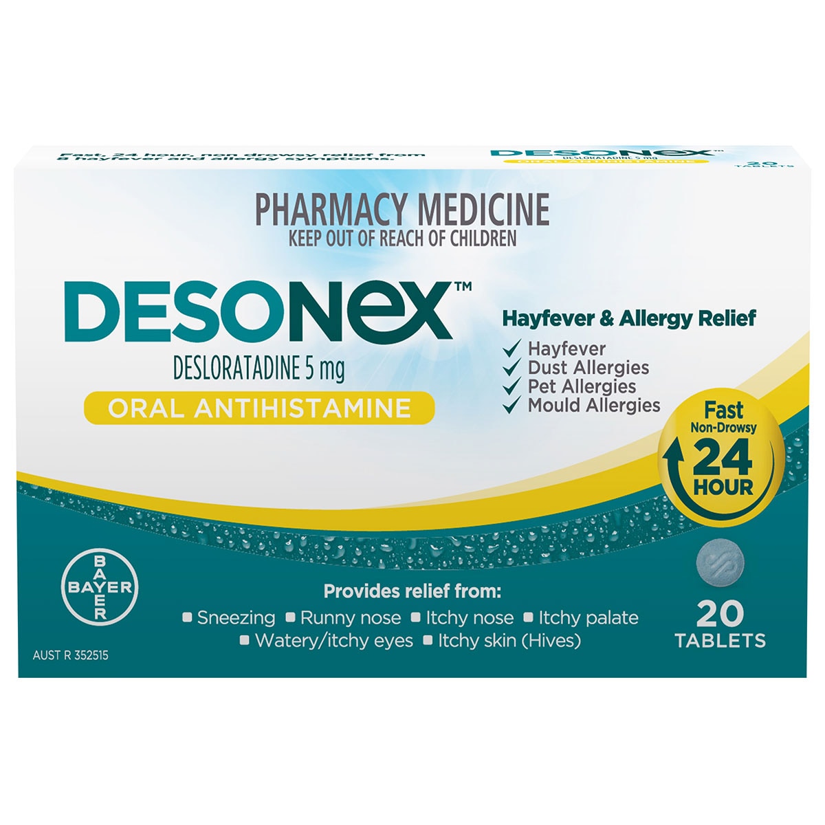 Desonex Allergy & Hayfever Relief 20 Tablets